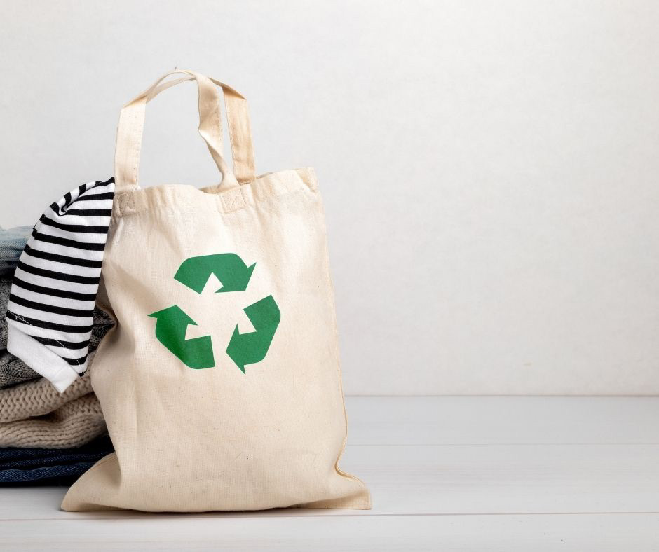 Plátená taška s logom recyklácie